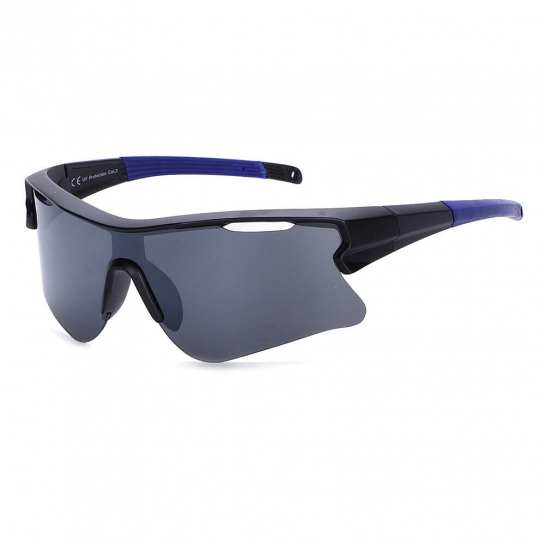 Sportowe okulary przeciwsłoneczne z filtrem UV400 Black/Blue SVM-12A
